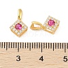 925 Sterling Silver Micro Pave Cubic Zirconia Peg Bails Pendants STER-B004-04G-01-3