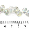 Electroplate Glass Beads Strands EGLA-D030-17N-4