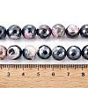 Electroplate Natural Fire Crackle Agate Beads Strands G-T131-55-13-4