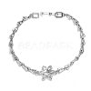 Ocean Theme Alloy & Plastic Flower Link Bracelets RC9279-2-1