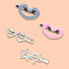 20Pcs 4 Style Plastic Snap Hair Clips PHAR-CP0001-24-8