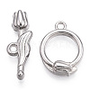 Non-Tarnish 304 Stainless Steel Toggle Clasps STAS-A092-05P-1-1