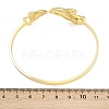 Marine Organism Brass Cuff Bangles for Women BJEW-D368-03K-G-5