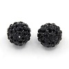 10MM Polymer Clay Grade A Rhinestone Pave Disco Ball Beads X-RB-H258-10MM-280-1