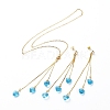 Stud Earrings & Pendant Necklaces Sets SJEW-JS01075-04-1