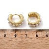 Real 18K Gold Plated Hollow Chunky Cubic Zirconia Huggie Hoop Earrings EJEW-I260-05G-NR-4