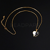Stainless Steel Enamel Yin Yang Pendant Necklaces for Women VV9279-2-1