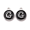 Platinum Plated Alloy Charms X-ENAM-S118-02G-P-1