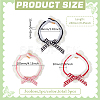 3Pcs 3 Colors Acrylic Fibers Cat Bowknot Collar AJEW-FG0004-34-2