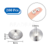 Unicraftale 200PCS 201 Stainless Steel Bead Cones STAS-UN0051-77-3