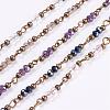 Handmade Glass Beaded Chains AJEW-JB00320-1
