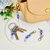 SUPERFINDINGS 20Pcs ABS Plastic Imitation Pearl Beads Keychain HJEW-FH0001-25-4