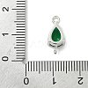 Brass Pave Cubic Zirconia Connector Charms KK-Z120-31P-01-3