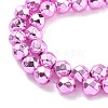 Electroplated Synthetic Non-magnetic Hematite Beads Strands G-B132-B01-01C-3