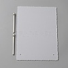Rectangle Transparent Acrylic Nail Art Display Board ODIS-WH0017-076B-2