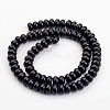 Natural Black Onyx Beads Strands X-G-H054-6x4mm-1