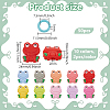 Frog Silicone Knitting Needle Point Protectors AJEW-BC0006-95-2