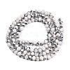 Electroplate Opaque Glass Beads Strands EGLA-A034-P4mm-M20-2