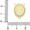 Brass Clear Cubic Zirconia Virgin Mary Chandelier Component Links KK-D325-07G-01-3