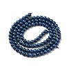 Cubic Zirconia Imitation Pearl Bead Strands ZIRC-P109-03A-02-3