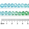Transparent Painted Glass Beads Strands X1-DGLA-A034-T8mm-A17-3