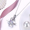 925 Sterling Silver Pendant Necklaces NJEW-BB30222-5