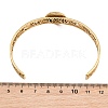 304 Stainless Steel Blank Cuff Bangle Bases with Flat Round Tray SA-CBA82C8-04A-G-3
