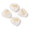 Natural Quartz Crystal Heart Engraving MBTI Figurines Statues for Home Office Desk Decorations G-K353-05B-1
