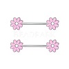 304 Stainless Steel Rhinestone Nipple Rings WGC7CE7-09-1