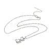 Cat Shape Alloy Rhinestone Pendant Necklaces FS-WG5CA0C-03-1