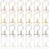 48Pcs 4 Colors 316L Surgical Stainless Steel Hoop Earring Findings STAS-SC0008-51-1