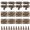 4Pcs Zinc Alloy Wooden Box Lock Catch Clasps DIY-CL0001-35-7