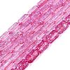 Crackle Transparent Glass Beads Strands GLAA-N068-05A-07-1