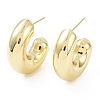 Rack Plating Brass Arch Stud Earrings EJEW-B027-07G-02-1