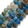 Natural Agate(Dyed & Heated) Beads Strands G-K425-B11-01-2