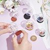  6 Sets 6 Styles Iridescent Glass Dome Cover DJEW-NB0001-36-3