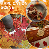 300Pcs Cloth Artificial Maple Leaf AJEW-SP0003-07-7