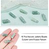 16Pcs Natural Jadeite Beads G-NB0003-40-3