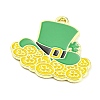 Saint Patrick's Day Alloy Enamel Pendants ENAM-P251-B03-LG-2