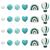 26Pcs Food Grade Eco-Friendly Silicone Beads SIL-YW0002-42A-1