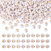 500Pcs 5 Style Plating Acrylic Beads PACR-BY0001-01-2