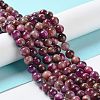 Natural Rainbow Tiger Eye Beads Strands G-NH0002-A01-A01-2
