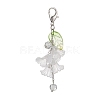 Acrylic Flower Pendant Decoration HJEW-JM01317-1