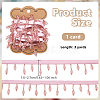 3 Yards Polyester Acrylic Beaded Trim OCOR-OC0001-88B-2