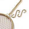 Iron Grid Shape Wall Mount Earring Display ODIS-P010-01G-6