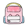 2Pcs Backpack Shaped Plastic Gift Storage Resealable Bags with Handles PL-CBADA12-01B-1