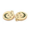 Eco-friendly Brass Micro Pave Cubic Zirconia Charms KK-D079-21G-3