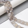 Natural Grey Agate Beads Strands G-K359-B12-01-2