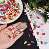 180Pcs 9 Colors Synthetic Turquoise Beads G-AR0006-19B-3
