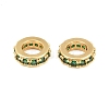 Brass Micro Pave Cubic Zirconia European Beads CU-CBAB99C-04G-02-3